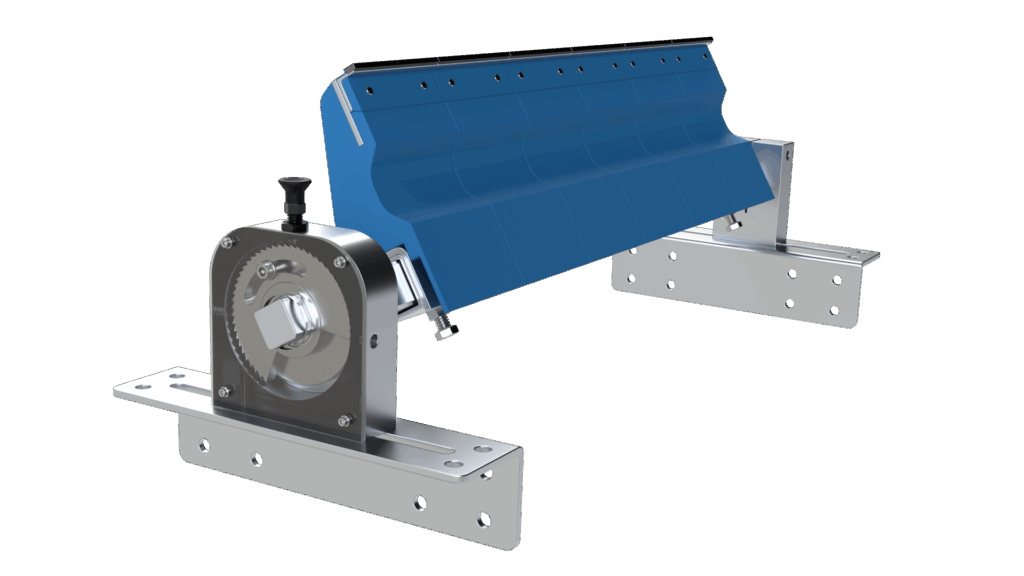 Klappvorrichtung für Trommelabstreifer