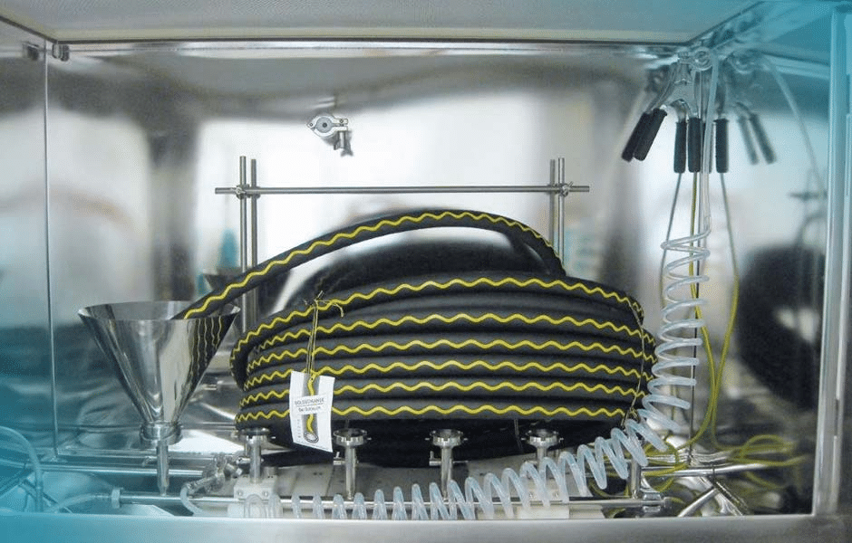 Einsatz von Wasserschläuchen